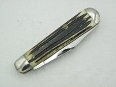 Queen Cutlery #10 Heavy Jack: 3 5/8” closed, 1958-1960, genuine Winterbotton bone Queen Cutlery #10 Heavy Jack: 3 5/8” closed, 1958-1960, genuine Winterbotton bone