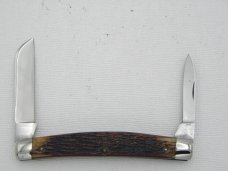 Queen Cutlery #15 half congress - Rare: 3 7/16” closed, circa 1946, genuine Roger bone handles Queen Cutlery #15 half congress - Rare: 3 7/16” closed, circa 1946, genuine Roger bone handles