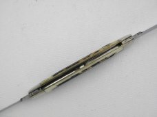 Queen Cutlery Co. #31 Half Congress in Winterbottom Bone: 4” closed; circa 1960, Q STEEL tang stamp