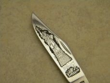 Schrade + USA LTD. Bone Museum of the City of New York Statue of Liberty Folding Hunter Knife Schrade + USA LTD. Bone Museum of the City of New York Statue of Liberty Folding Hunter Knife