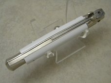 Italy Swivel Bolster Release 8.75 White Italian Stiletto Switchblade Knife c.1970's or 1980's Italy Swivel Bolster Release 8.75 White Italian Stiletto Switchblade Knife c.1970's or 1980's