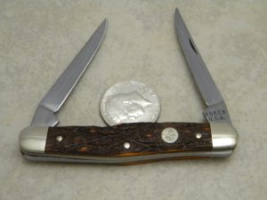 Boker USA Tree Brand 9572 Jigged Delrin Muskrat Knife