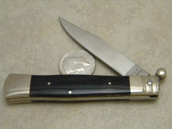 Rare Vintage SARCO Roll-X Buffalo Horn Roller Lockback Folding Knife Rare Vintage SARCO Roll-X Buffalo Horn Roller Lockback Folding Knife