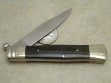 Rare Vintage SARCO Roll-X Buffalo Horn Roller Lockback Folding Knife Rare Vintage SARCO Roll-X Buffalo Horn Roller Lockback Folding Knife
