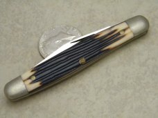 Queen Cut. Co. Titusville PA Imitation Winterbottom Bone Large Serpentine Pen Knife Queen Cut. Co. Titusville PA Imitation Winterbottom Bone Large Serpentine Pen Knife