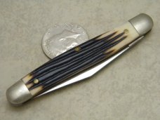 Queen Cut. Co. Titusville PA Imitation Winterbottom Bone Large Serpentine Pen Knife Queen Cut. Co. Titusville PA Imitation Winterbottom Bone Large Serpentine Pen Knife