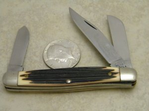 Queen Steel #9 Imitation Winterbottom Bone Stockman Knife 1978