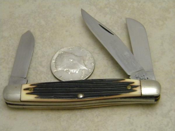Queen Steel #9 Imitation Winterbottom Bone Stockman Knife 1978 Queen Steel #9 Imitation Winterbottom Bone Stockman Knife 1978
