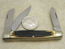 Queen Steel #9 Imitation Winterbottom Bone Stockman Knife 1978 Queen Steel #9 Imitation Winterbottom Bone Stockman Knife 1978