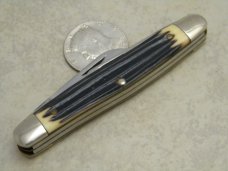 Queen Steel #9 Imitation Winterbottom Bone Etched Tang Stamp Stockman Knife Queen Steel #9 Imitation Winterbottom Bone Etched Tang Stamp Stockman Knife