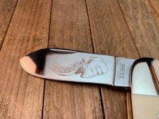 Kabar Elephant Toe Nail Sleeveboard Whittler Imitation Ivory, Beautiful! Kabar Elephant Toe Nail Sleeveboard Whittler Imitation Ivory, Beautiful!