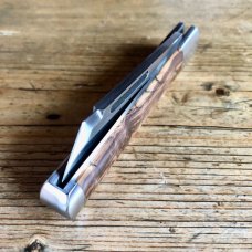 Kroo Blades Sleeveboard Jack with Pepper Tree Root Burl Scales and Sheepsfoot Blade