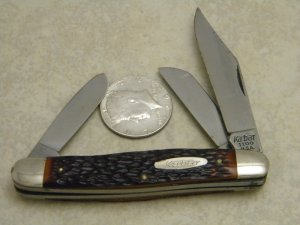 Kabar USA 1100 Jigged Delrin Stockman Knife 