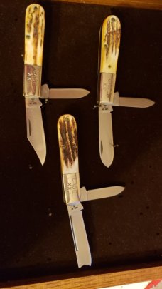 Case XX Barlow 3 Knife Set includes Oak Display Case Case XX Barlow 3 Knife Set includes Oak Display Case