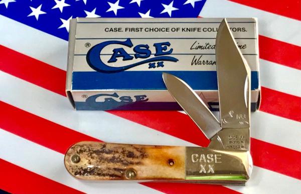 Case xx 1992 Single Blade Barlow Knife w/ Super Nice Deer Stag Handles -NOS and A Beauty! Case xx 1992 Single Blade Barlow Knife w/ Super Nice Deer Stag Handles -NOS and A Beauty!