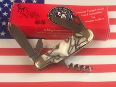 Vintage Bulldog Brand Scout Knife /Utility/Camp w Great Creme w/ Brown Swirl Handles -NOS & Mint Vintage Bulldog Brand Scout Knife /Utility/Camp w Great Creme w/ Brown Swirl Handles -NOS & Mint
