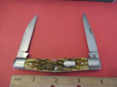 Case XX Tony Bose 2004 Peach Seed Jigged Antique Bone Modified Muskrat Pattern # TB622004 ATS-34 Case XX Tony Bose 2004 Peach Seed Jigged Antique Bone Modified Muskrat Pattern # TB622004 ATS-34