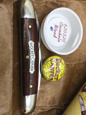 GEC #62 Pocket Carver cocobolo wood 