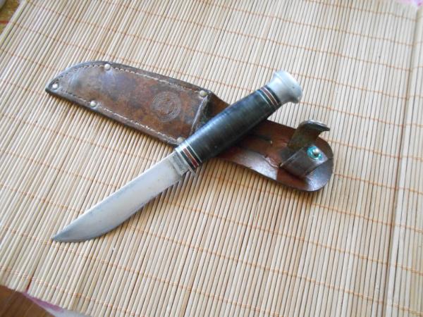 Remington RH 51 Fixed Blade Scout Knife with original sheath marked