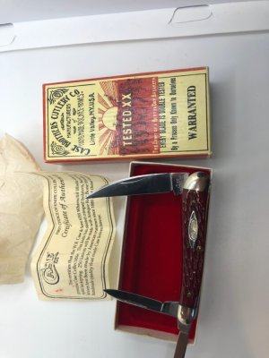 Case 6355 Warncliff Blade Wittler  jigged bone