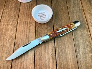 Great Eastern Cutlery Tidioute Pattern 33 Antique Autumn Jigged Bone