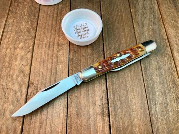 Great Eastern Cutlery Tidioute Pattern 33 Antique Autumn Jigged Bone Great Eastern Cutlery Tidioute Pattern 33 Antique Autumn Jigged Bone