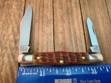 Great Eastern Cutlery Tidioute Pattern 33 Antique Autumn Jigged Bone Great Eastern Cutlery Tidioute Pattern 33 Antique Autumn Jigged Bone