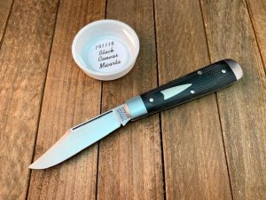 Great Eastern Cutlery Boy’s Knife 14 Black Canvas Micarta SFO for Grand Prairie Knives
