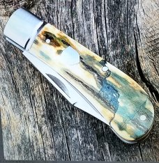 Charlie Bell Custom Mammoth Ivory Lanny Knife, New, CPM-154 ,3.5" closed ,ringed bolsters, new 2021 Charlie Bell Custom Mammoth Ivory Lanny Knife, New, CPM-154 ,3.5" closed ,ringed bolsters, new 2021
