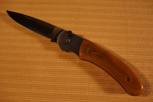 SARGENT CUTLERY CO. (SARCO) JAPAN "QUICK SILVER" BAR LOCK FOLDING HUNTER