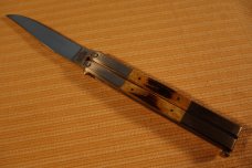 PARKER CUTLERY COMPANY JIGGED BONE "GYPSY" BUTTERFLY KNIFE PARKER CUTLERY COMPANY JIGGED BONE "GYPSY" BUTTERFLY KNIFE