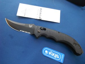  Discontinued Benchmade Bedlam Automatic Axis Knife 8600SBK.  Original Box & Paperwork!!!