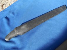 Vintage NORMARK Stainless Sweden Serrated Hunting Knife-8” Blade w/ Scabbard. A Great Survival Knife