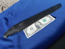 Vintage NORMARK Stainless Sweden Serrated Hunting Knife-8” Blade w/ Scabbard. A Great Survival Knife