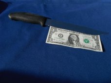 Vintage NORMARK Stainless Sweden Serrated Hunting Knife-8” Blade w/ Scabbard. A Great Survival Knife