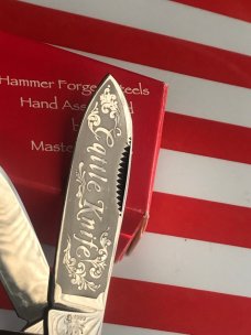 Bulldog Brand 1999 Cattle Knife with Beautiful Buffalo Horn Handles -NOS & NM/Minty Bulldog Brand 1999 Cattle Knife with Beautiful Buffalo Horn Handles -NOS & NM/Minty