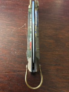 Vintage Japanese Lever Lock with Bail, Marked Stainless Steel on Blade, Matador and Dragon Handle Vintage Japanese Lever Lock with Bail, Marked Stainless Steel on Blade, Matador and Dragon Handle