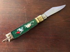 Vintage Japanese Lever Lock with Bail, Marked Stainless Steel on Blade, Matador and Dragon Handle Vintage Japanese Lever Lock with Bail, Marked Stainless Steel on Blade, Matador and Dragon Handle