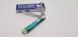 Vintage 1998 Bulldog Brand Advertising Trapper Knife NIB No Case