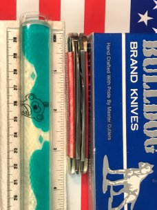 Bulldog Brand 1999 Cattle Knife with Nice Smooth Red Bone Handles -NOS & NM/Minty Bulldog Brand 1999 Cattle Knife with Nice Smooth Red Bone Handles -NOS & NM/Minty