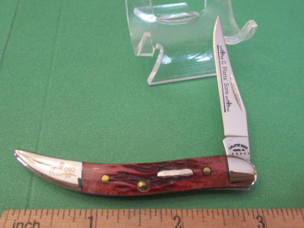 Case C Platts & Son Red Bone Tiny Texas Toothpick  Pattern # 610096 SS