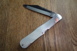 AERIAL MARINETTE WISCONSIN ALUMINUM LOCKBACK COKE BOTTLE FOLDING HUNTER
