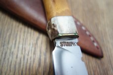 ROBERT STUMPHY DAS RHINO FORGE CUSTOM HAND FORGED CAPING KNIFE + CUSTOM SHEATH ROBERT STUMPHY DAS RHINO FORGE CUSTOM HAND FORGED CAPING KNIFE + CUSTOM SHEATH