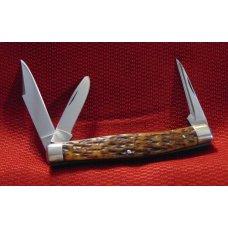 OLD VINTAGE KNIFE BONE HIBBARD SPENCER BARTLETT & CO. STOCKMAN c 1855/1960 OLD VINTAGE KNIFE BONE HIBBARD SPENCER BARTLETT & CO. STOCKMAN c 1855/1960