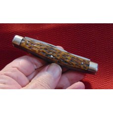 OLD VINTAGE KNIFE BONE HIBBARD SPENCER BARTLETT & CO. STOCKMAN c 1855/1960 OLD VINTAGE KNIFE BONE HIBBARD SPENCER BARTLETT & CO. STOCKMAN c 1855/1960