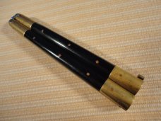 HORN AND BRASS BUTTERFLY KNIFE HORN AND BRASS BUTTERFLY KNIFE