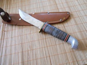 Western USA L66-L Fixed Blade Knife with sheath