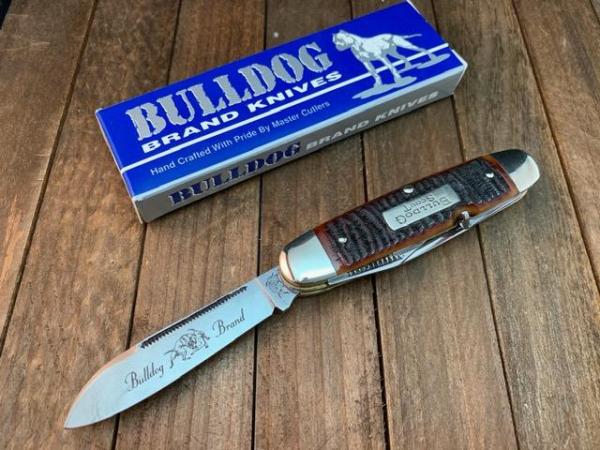 Bulldog Scout Knife Amber Rope Jigged Bone 2007 Beautiful! Bulldog Scout Knife Amber Rope Jigged Bone 2007 Beautiful!