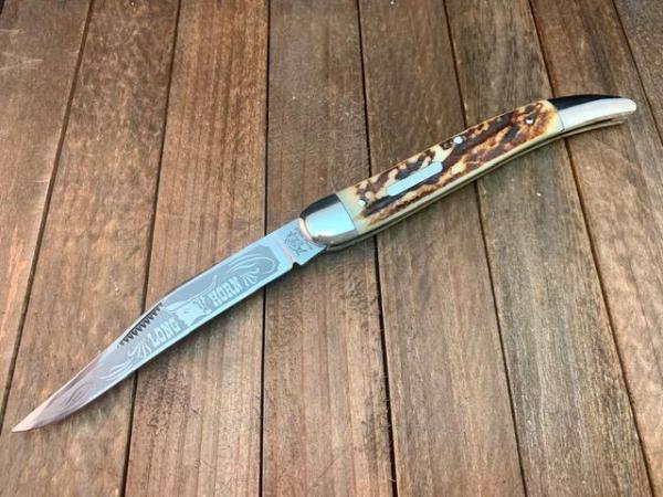 Bulldog Long Horn Large Texas Toothpick Stag 1993 Bulldog Long Horn Large Texas Toothpick Stag 1993