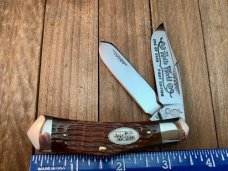 Cripple Creek Bob Cargill 1982 Knife World 1st Edition Coffin Jack Bone Handles 